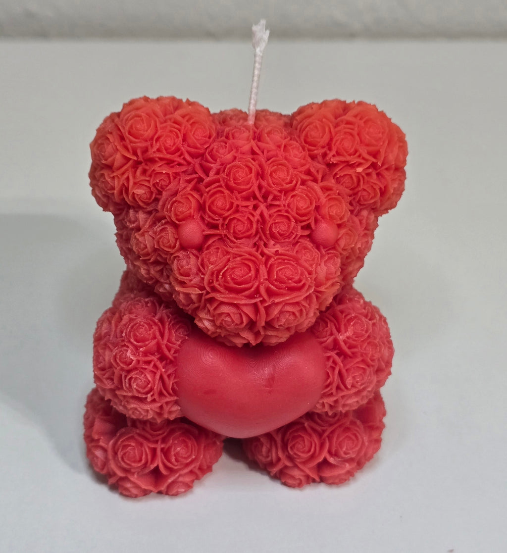 Teddy bear candle