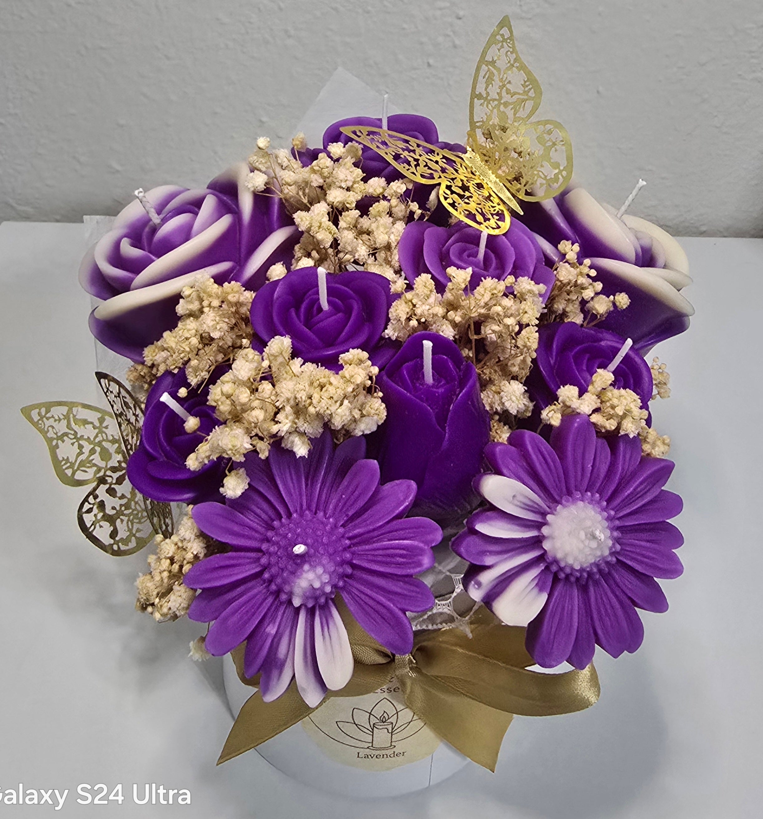 Bouquet of violet flowers