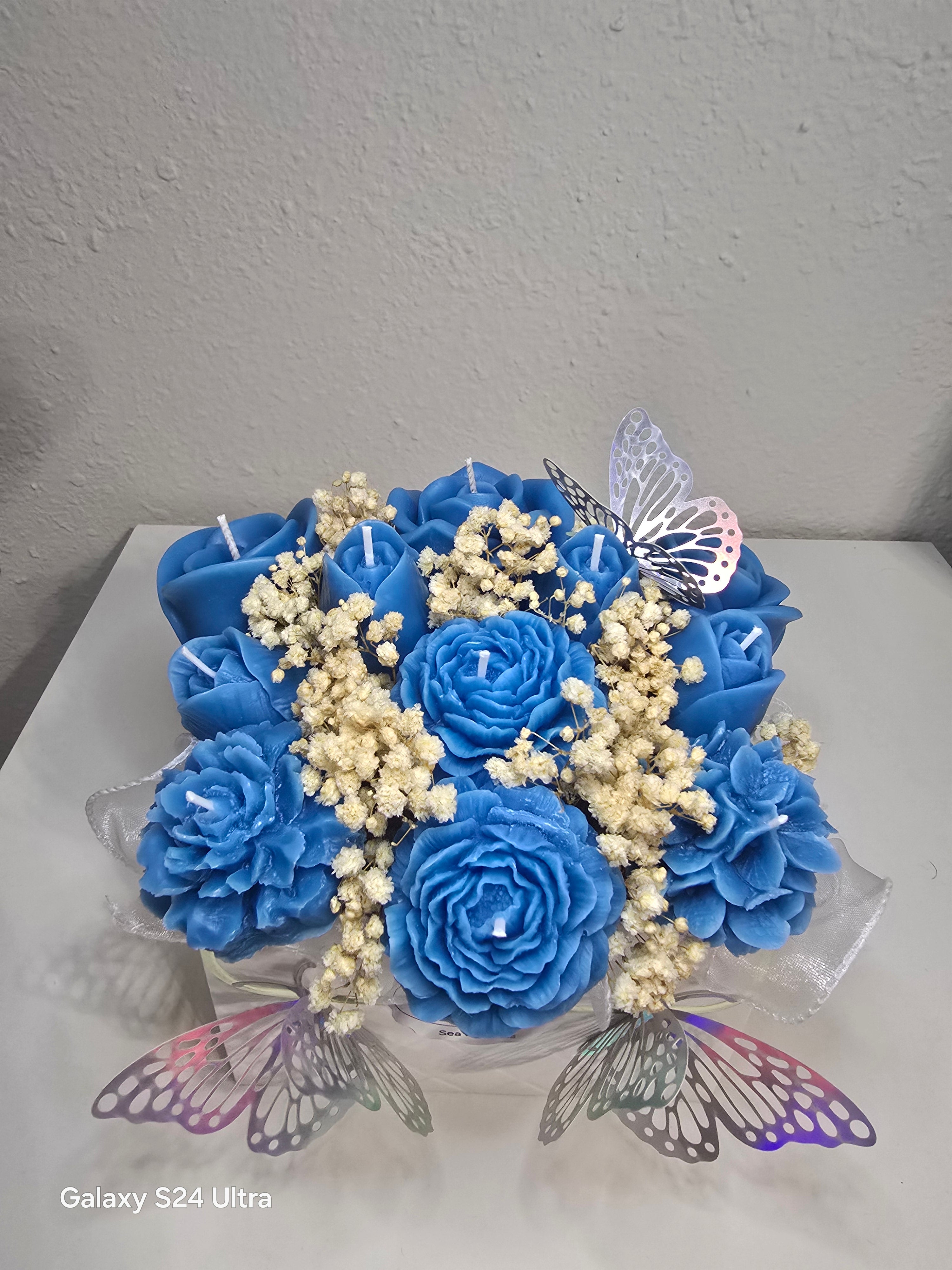 Sky blue bouquet