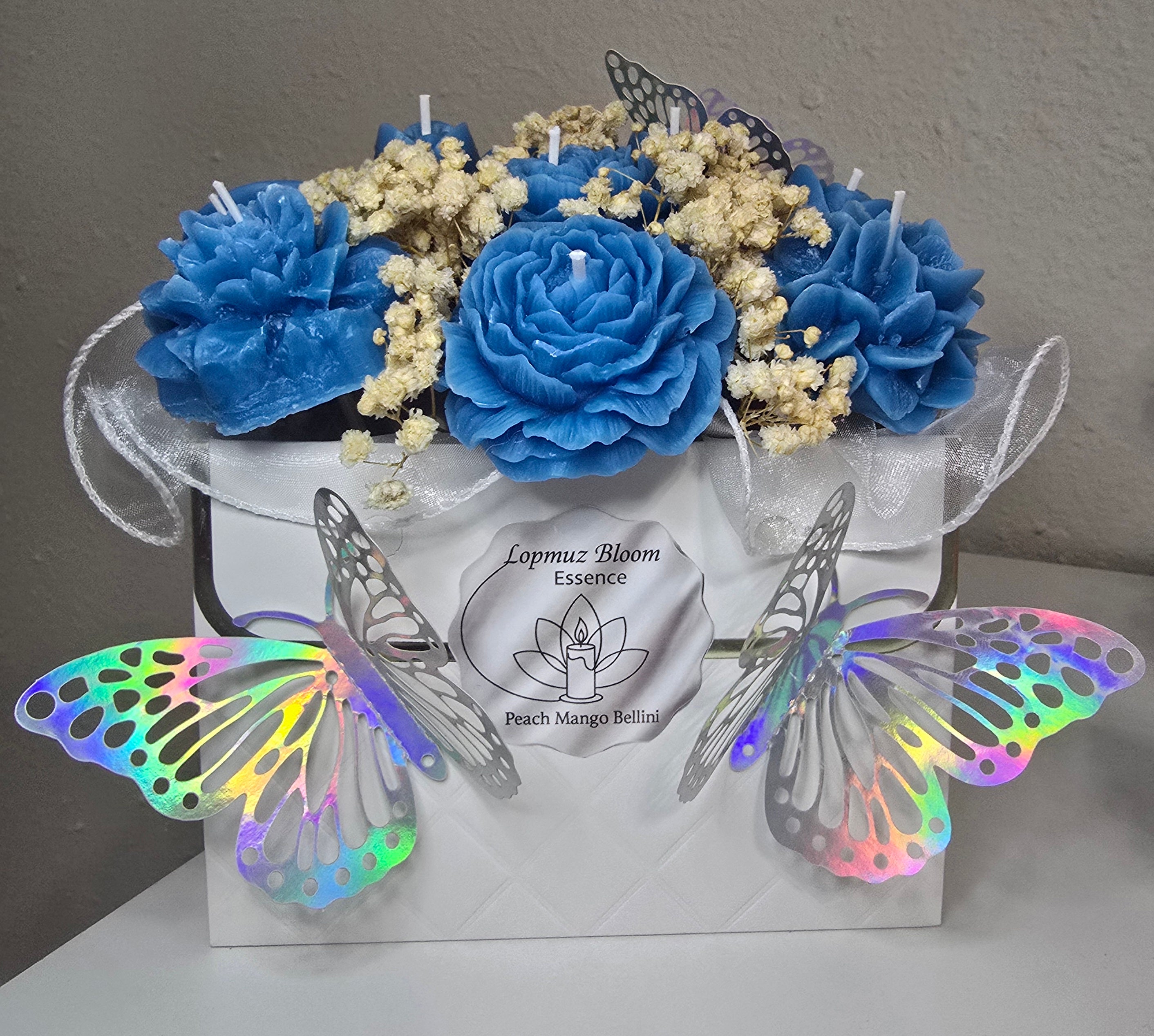 Sky blue bouquet