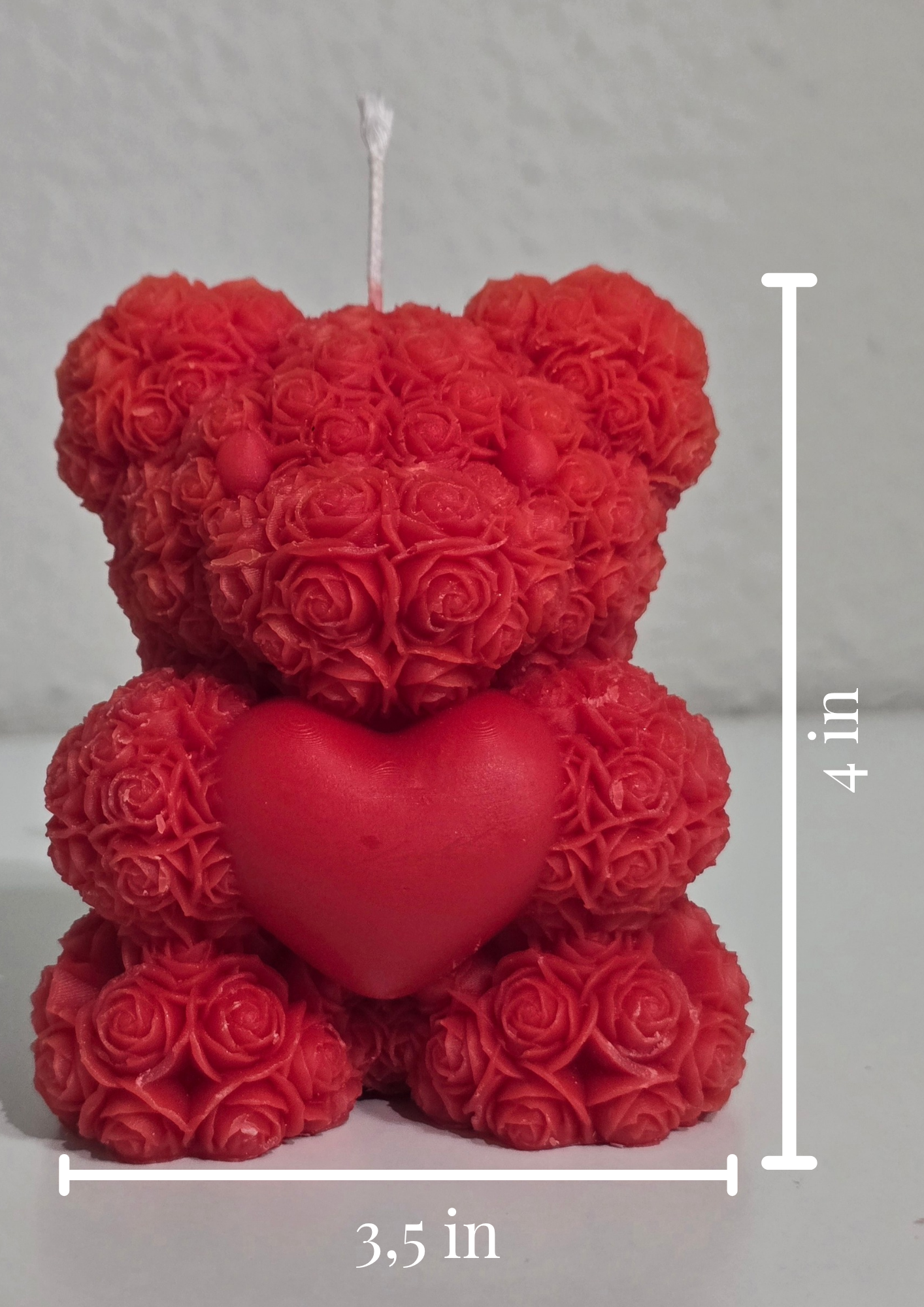 Teddy bear candle